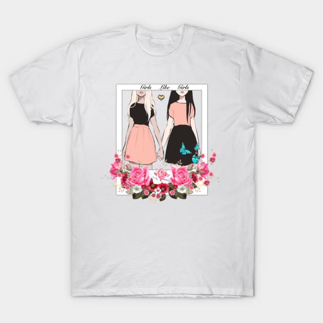 Girls Like Girls T-Shirt by AestheticStreak